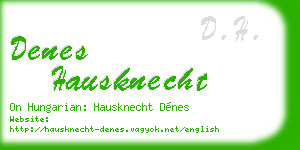 denes hausknecht business card